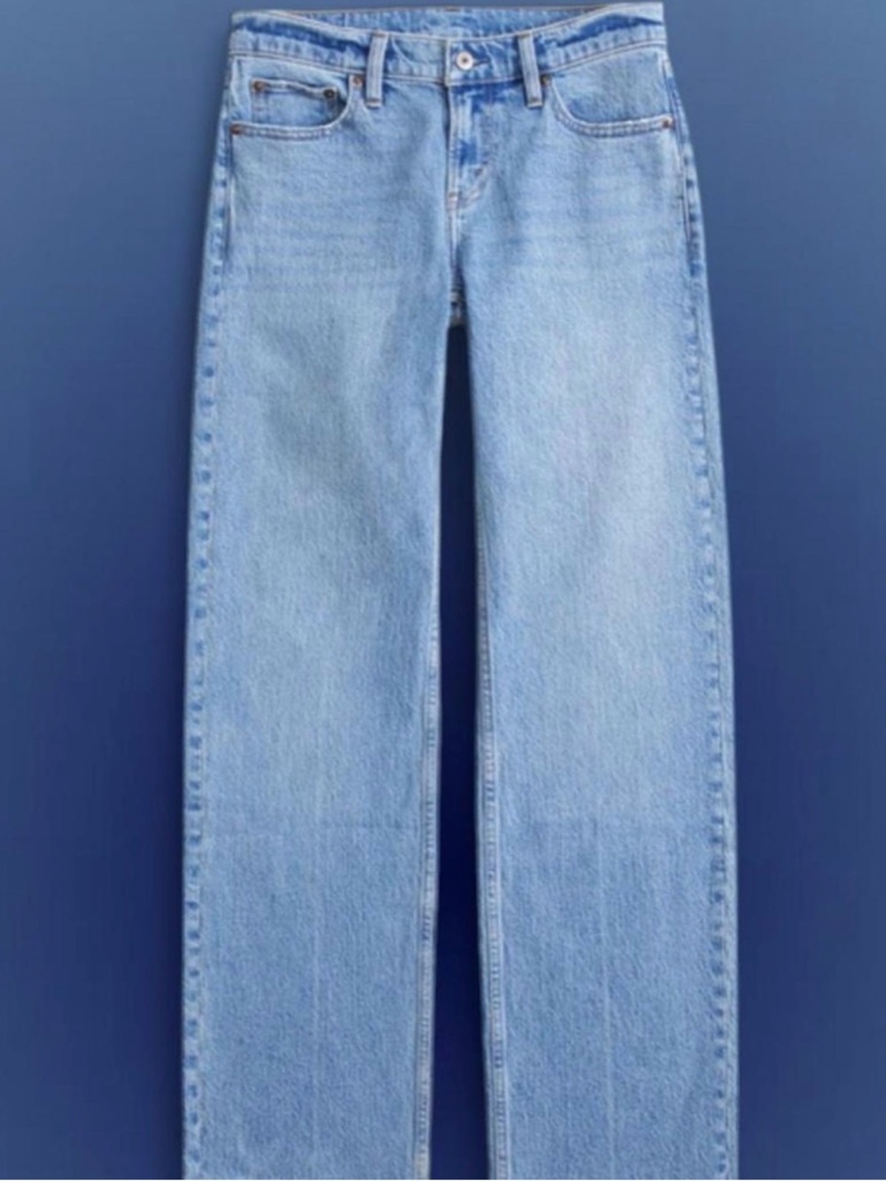 Abercrombie & Fitch Light Blue Straight Leg Jeans